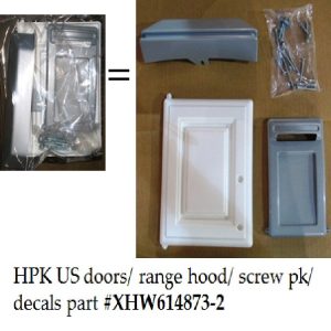 Hardware Pack: Cabinet Door. Microwave Door. Range Hood. Screw  NO. 10-10x2.5 . Screw NO. 10- 12 x 1.5. Washer. Fastner
