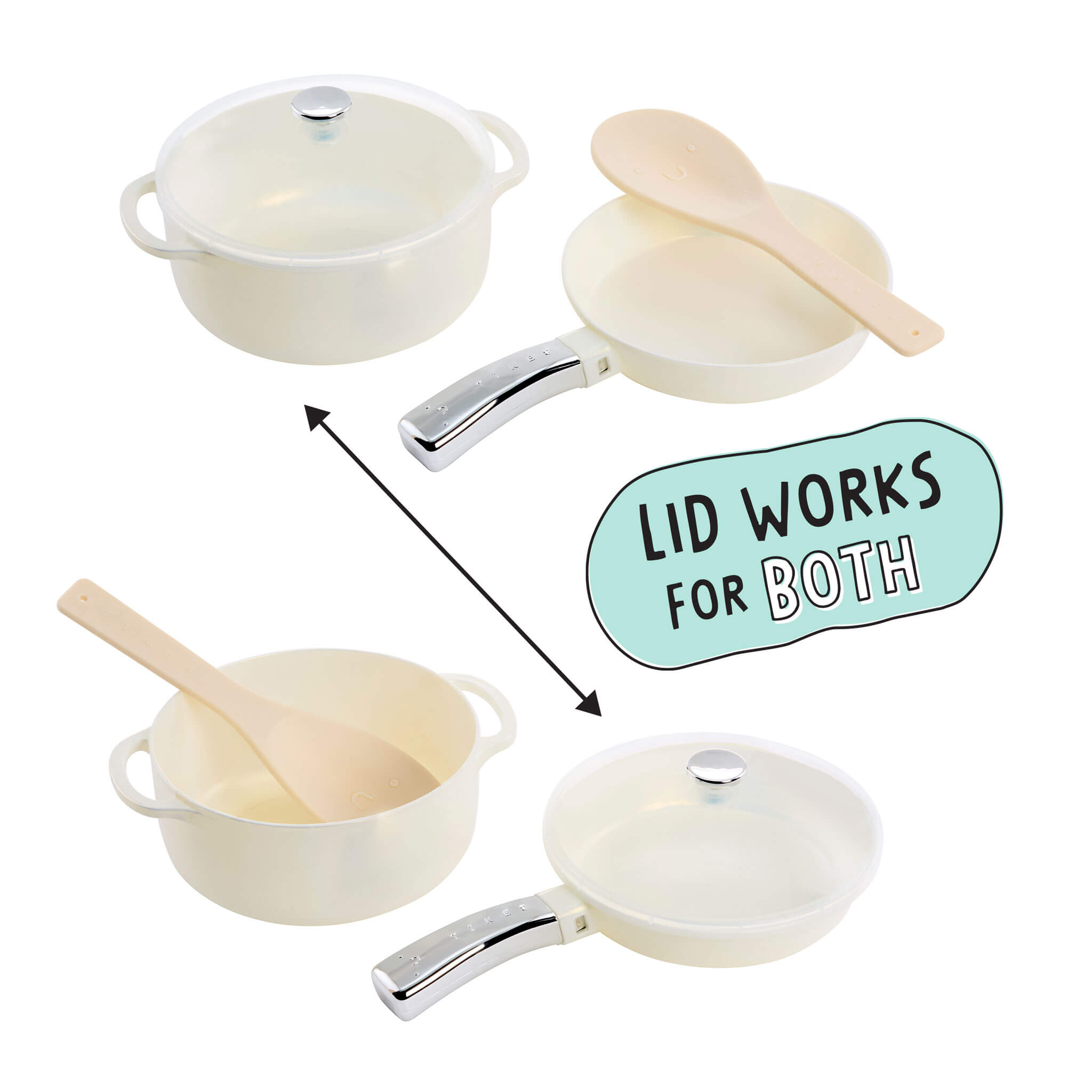 Sweet Spaces™ Pots & Pans Set - White - Image 3