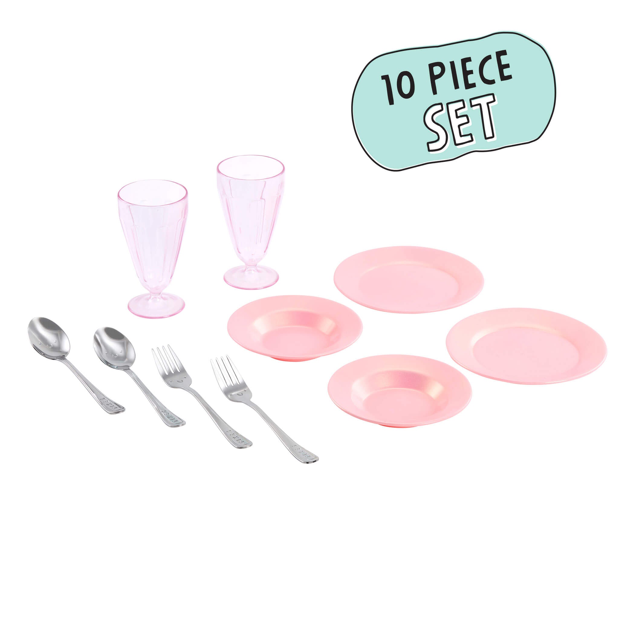 Sweet Spaces™ Dishware Set - Pink - Image 3