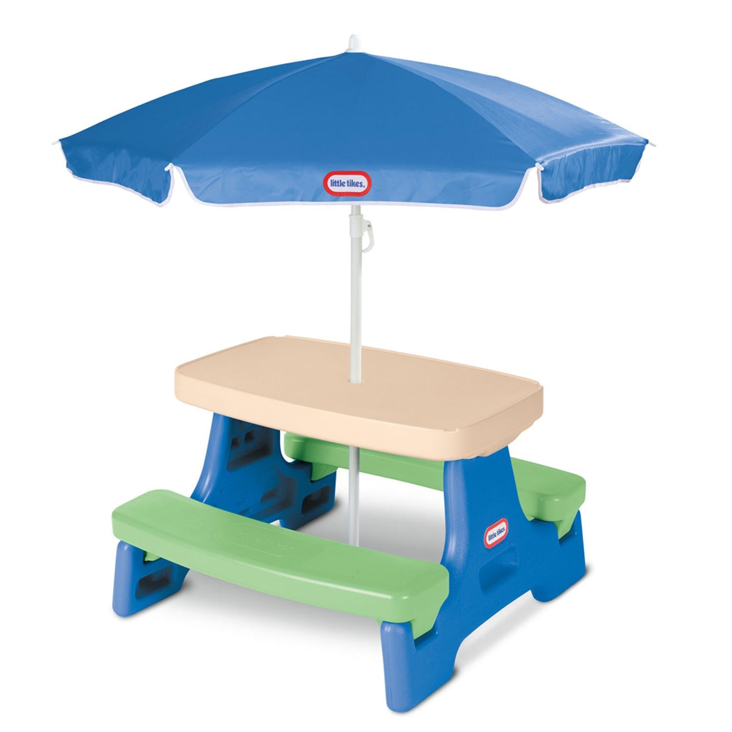 Easy Store™ Jr. Play Table with Umbrella - BlueGreen - Image 4