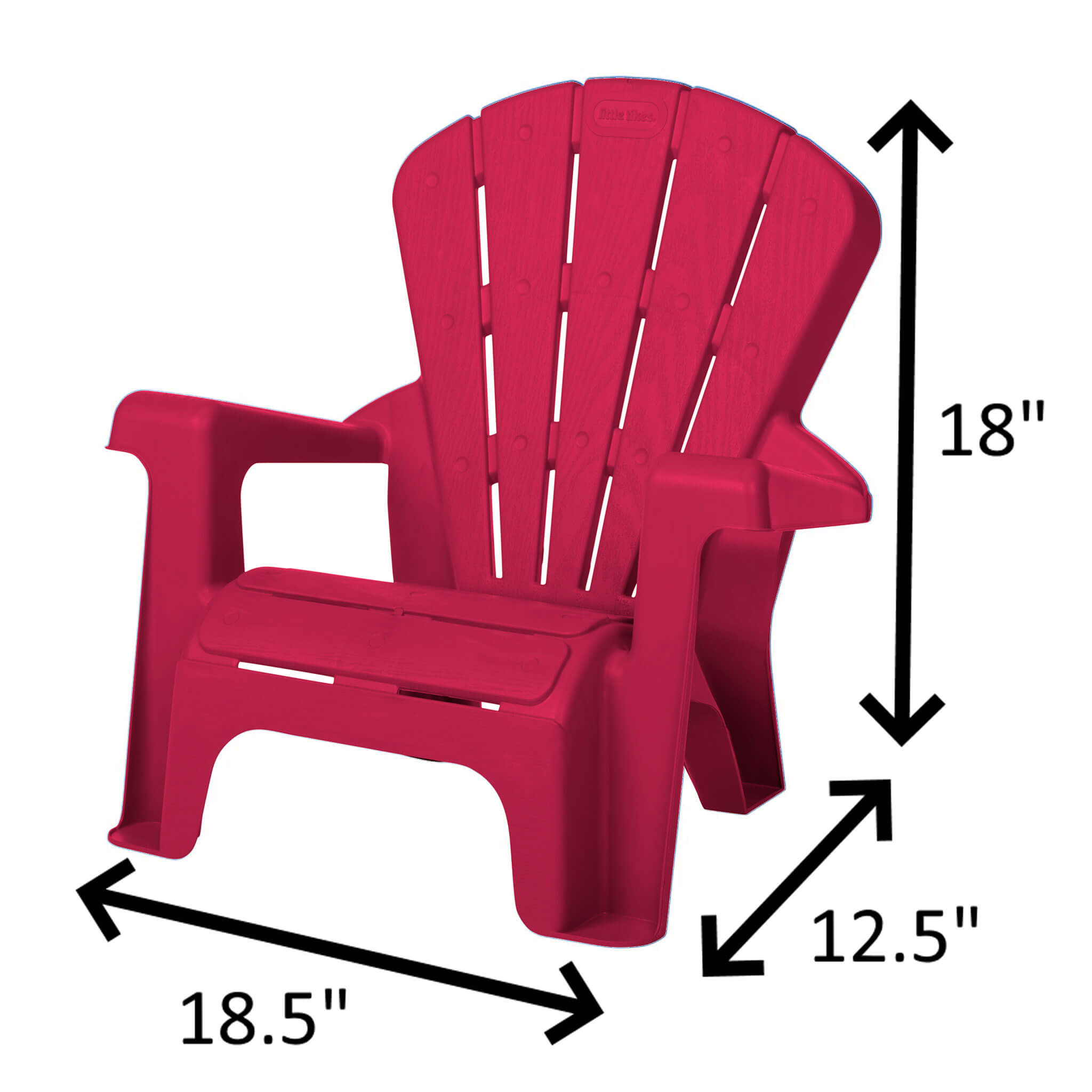Garden Chairs - Red 4 Pack - Image 3