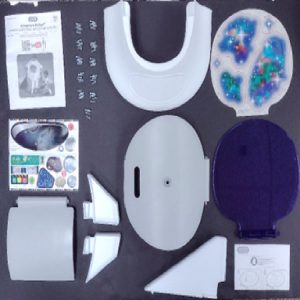 Hardware Pack : Decal Sheet. Star Viewer Window. Nose Cone Base. Circuit Panel Door. Hatch Door. Sm and Center Wings. Screws