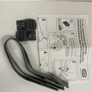 2 Shoulder Straps (Gray) 2 Buckles and Instructions